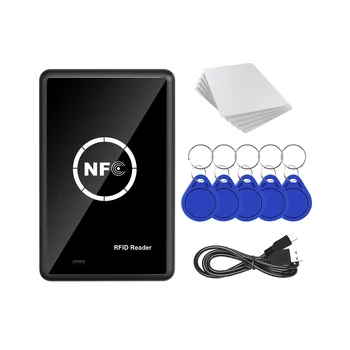 RFID NFC Фотокопирна Машина 13,56 khz Ключодържател NFC Четец за Смарт карти Писател 13,56 Mhz Криптирана Програмист USB UID T5577