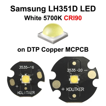 Samsung LH351D Бял 5700K CRI90 SMD 3535 led фенерче с емисии на DIY EDC Светлинните мъниста лампи с висок CRI