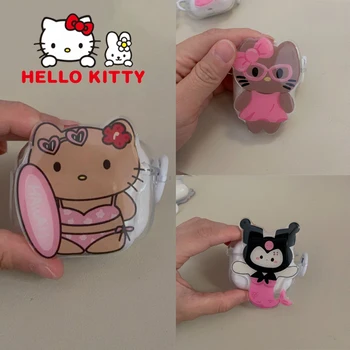 Sanrio Hello Kitty Калъф За AirPods Pro 2nd Case Cartoony Мек Силиконов Калъф За AirPods 3 1 2 Скъпа Кутия За Зареждане и слушалки За момичета