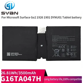 SYan 1901 1926 Батерия за Лаптоп Microsoft Surface Go 2 Tablet PC Battery 7,66 V 26.81 Wh 3500mAh G16TA047H DYNU01