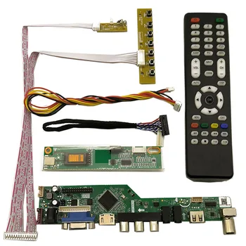 TV + HDMI + VGA + USB Такса управление на Комплект драйвери за N154I2 N154I3 N154I1-L07 N154I1-L08 N154I1-L09 L0B/L0C/L0D LCD led екран 1-CCFL