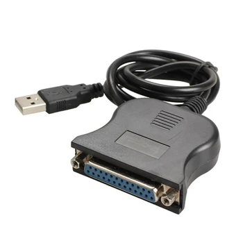 USB DB25 25Pin Мъжки към Женски Принтер, Паралелен Порт IEEE 1284 LPT Адаптер Кабел Конвертор Кабел Конвертор Паралелни Портове