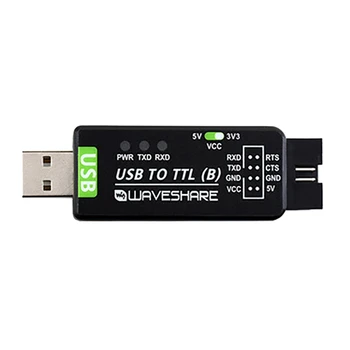 Waveshare Индустриален клас USB-Преобразувател на TTL CH343G Модул за Преобразуване на Серийния Порт Поддържа Схема за Преобразуване на ниво 5 В/3,3