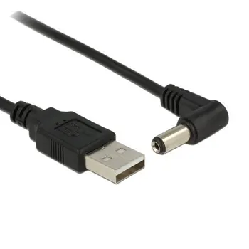 Zihan 100 cm A USB 2.0 Тип Щепсел под Прав ъгъл от 90 градуса, 5,5x2,1mm с Щепсел захранване dc 5 v, Бочкообразный Жак, Кабел За зареждане