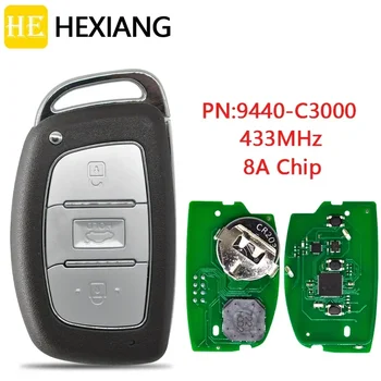 Автомобилен ключ с дистанционно управление HE Xiang За Hyundai Sonata От 2015 г. P/N: 95440-C3000 433 Mhz 8A Смяна на чип Promixity Keyless Карта