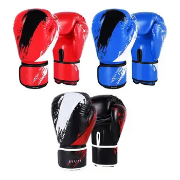 Боксови спортни бойни ръкавици от изкуствена кожа, детски Дишащи ръкавици за Муай Тай, спарринга, карате, Кикбоксинга, професионални ръкавици