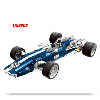 Висококачествена симулация на кола мечта Sonic Fords F1 Formula Super Racing Moc Building Block Mode Brick Assembly Колекция от играчки за момчета
