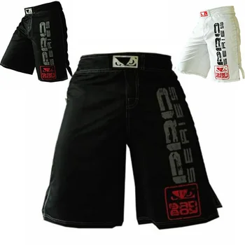 Висококачествени, Издръжливи са Абсолютно Нови шорти 1 бр., спортни бански за MMA, дишащи ежедневни панталони за борба ММА, спортни къси панталони от полиестер