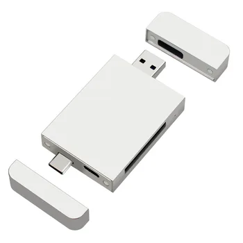 Високоскоростен двухинтерфейсный магнитен четец на карти USB3.2 Type-C/A за CF/CFEXPRESS за карти Z6/Z7 1DX3 и CFE, 10 gbps
