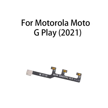 Включване-изключване на звука Клавиш за управление Бутон за регулиране на силата на звука Гъвкав кабел за Motorola Moto G Play (2021)