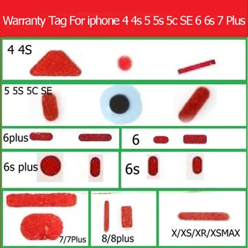Водоустойчив стикер с предупреждение за iPhone 4s 5c se 6 7 8 plus X XS Max XR Стикер с датчици гаранция за печат от увреждане на вода