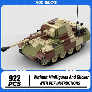 Военната серия Moc Строителни Тухли WW2 Panther G Немски Модел на Танк Технология Модулни Единици Бронирана Кола Подаръци Играчки В Събирането на