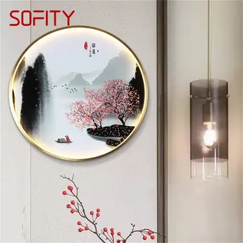 Вътрешни стенни лампи SOFITY осветителни Тела LED стенописи в китайски стил Творчески светлинни халба бира за домашен кабинет Спални