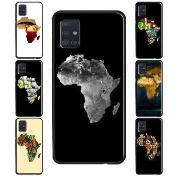 Географски Калъф С Карта на Африка За Samsung Galaxy S20 FE S21 S22 Ultra S8 S9 S10 Note 10 Plus S10e Note 20 Ultra