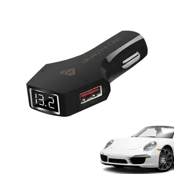 Двухпортовое зарядно за кола 4200 мА, двухпортовое USB зарядно устройство, удобно малко автомобили USB-изход, Мощен адаптер за кола зарядно за дигитални устройства