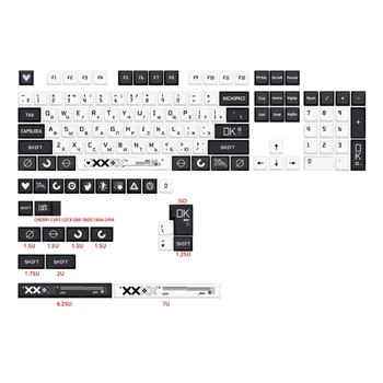Дебели Капачки За Ключове Pbt 128 Комбинации XDA CSgo Keycap Set Механична Клавиатура Keycap Dropship