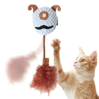 Дъвченето играчка за котки и устойчив на укусам, Забавна Интерактивна играчка за дразнения котки 3 цвята За собствениците на домашни любимци, ветеринарна болница, Стоки за домашни любимци