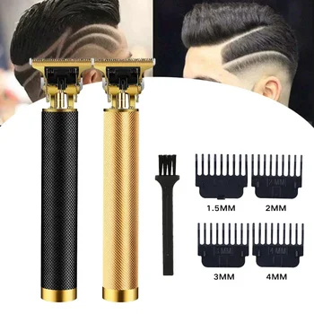 Електрическа машина за подстригване на коса T9 USB Акумулаторна Нова Машина за подстригване на коса Мъжка Самобръсначка Тример за мъже Професионален фризьор за подстригване на брада