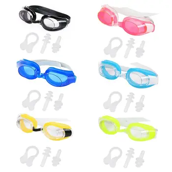 Жените и Мъжете Възрастни Водоустойчив Фарове за Плувни Очила За Плуване Комплект UV Защита на Широк