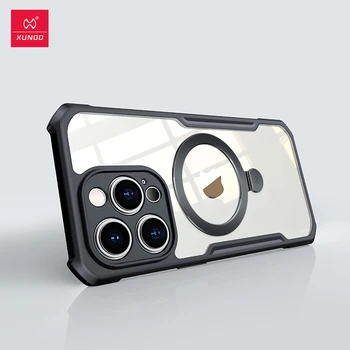 За iPhone 14 Pro Max Xundd Магнитен държач Калъф за безжичното зареждане въздушна Възглавница Противоударная делото за зарядно Magsafe