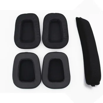 За Logitech Logitech G933 G633, накладки за слушалки, порести ръкав, памучни тампони за уши, дишаща мрежа
