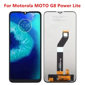 За Motorola Moto G8 Power Lite XT2055-2 LCD сензорен дигитайзер екран В пълна монтаж Без смяна на рамката