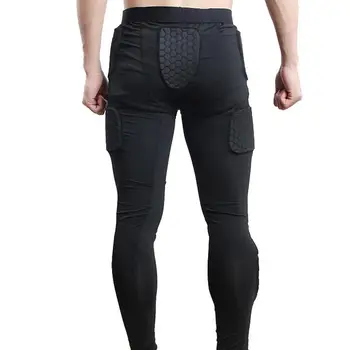 Заглушителен мъжки защитни панталони за предотвратяване на сблъсъци, баскетболни спортни чорапи, Гамаши, наколенници, защитни, спортни компресия панталони