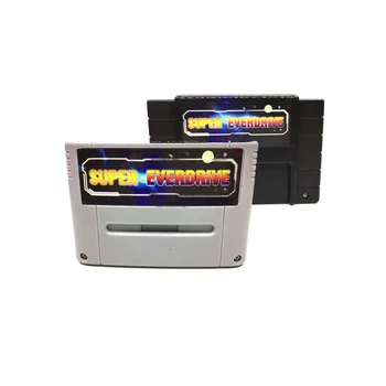 Игрална карта Super 800 1 Pro Remix за 16-битова конзола за игри SNES, касета Super EverDrive, сив