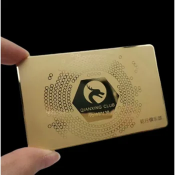 Индивидуален продукт 、 Черно-синьо Празна Банкова чип от метална сплав, Дебитна кредитна карта, визитка