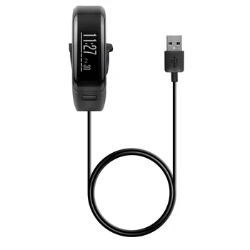 Кабел за бързо зареждане на USB с дължина 1 М, докинг станция за зарядно устройство за гривната за Garmin Vivosmart HR HR + Approach X40, Трайни аксесоари за умен часа
