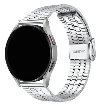 Каишка от Неръждаема Стомана За Samsung Galaxy Watch 5 4 6 44mm 40 мм 5Pro 6 Classic Active 20 mm 22мм Гривна Huawei 4 GT 3 2 Pro Band