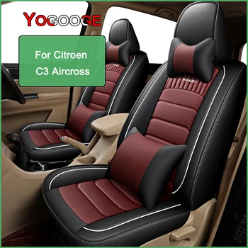 Калъф за столче за кола YOGOOGE За Шоурума на Citroen C3 Picasso Aircross Auto Accessories (1 седалка)
