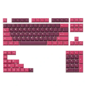 Капачки за комбинации червен цвят CherryProfile за механични клавиатури 61 68 87 980 96 104