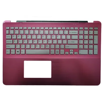 Клавиатура за лаптоп NWE от САЩ за SONY Vaio SVF15A SVF15A1C5E Клавиатура от САЩ с розова стойка за ръце 5JGD6PHN090