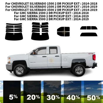 Комплект за UV-оцветяването на автомобилни прозорци от нанокерамики за CHEVROLET SILVERADO 2500 2 DR PICKUP EXT 2015-2019