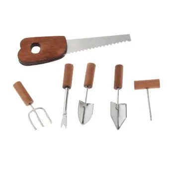 Комплект с мини инструменти от 6 предмети, Миниатюрен инструмент, аксесоари за diy, Миниатюрни инструменти за грижа за градината