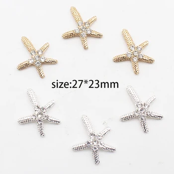 Корейската версия на висококачествени брошки от цели кристал с диаманти, аксесоари за дрехи starfish от сплав, инкрустированного диаманти