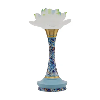 Лампа Lotus за домашно поклонение, Пилотна лампа, вградена led лампа, Предна лампа за да се поклони на Буда, лампа за Буда