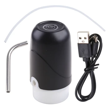 Лаптоп USB-диспенсер за вода с мека силиконова тръба за вода, подходящ за бутилки обем 4-19 литра