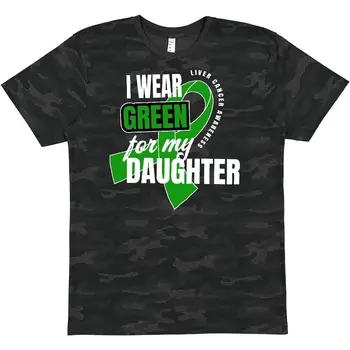 Лентата за тениски Inktastic I Носете Green For My Daughter с надпис 
