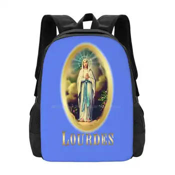 Лурдская Богородица Дева Мария Франция Света Бернадетта Франция Католическата Гореща Разпродажба Раница Модни Чанти Lourdes Bernadette Virgin