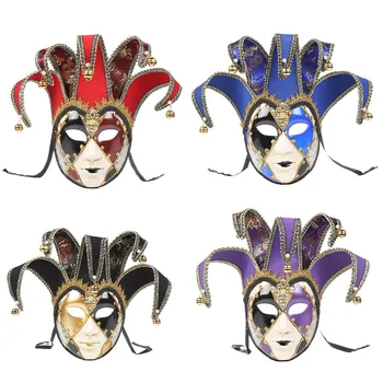 Маска за Хелоуин Обилна Реколта Венециански Маскарадная маска за възрастни, Маска на Клоун, Жокера, Танцово декорация на стени от аниме филма