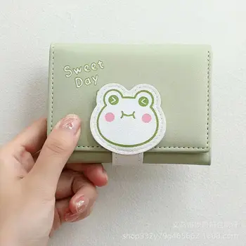 Мека мультяшная студентски многофункционална чанта Zero Purse Момиче Heart в кратък стил, женска малка чанта за картички