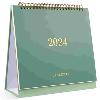 Месечен календар на 2024-2025 години От юли до декември 2024 2025 г., настолен календар с панти капак