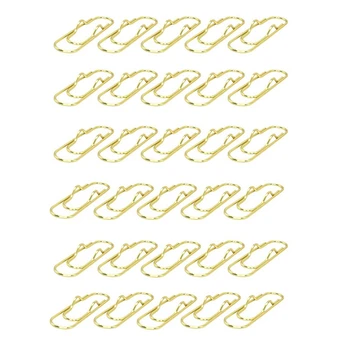 Метални скоби за моливи 30ШТ Многофункционални Златни скоби за писалки Държач за кламери от неръждаема стомана