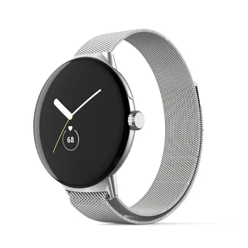 Милано контур за каишка за часовник Google Pixel, аксесоари за умни часа, Метална мъжка гривна от неръждаема стомана, correa за каишка за часовник Pixel