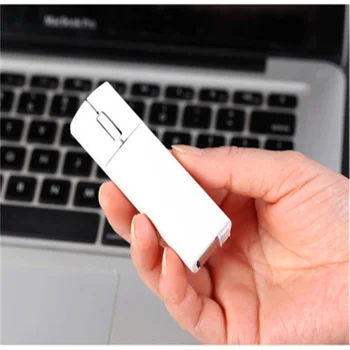 Мини безжична мишка-дръжка 2.4 G, преносима акумулаторна малка оптична USB Mause с резолюция от 1200 dpi, компютърна офис мишка за настолен КОМПЮТЪР, лаптоп