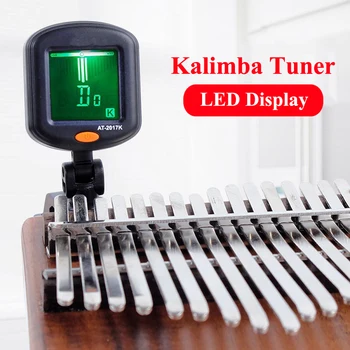Мини използвате устройството Устройството Kalimba Тунер Clip-on Преносимо Цифрово Устройство за Настройки, Мултифункционален LCD дисплей С Превръщането Скоба За Пиано с палеца
