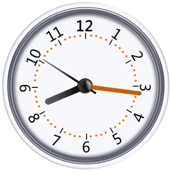 Мини Часовник За Душата на Водоустойчивост IP24 Стенен Часовник На Присоске Часовници За Баня С Акрилно Циферблат За Душ, Баня, Кухня(