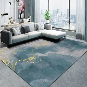 Модерни, абстрактни килими за хол, минималистичен декор спални, Мек фланелен подложки, подложка за дивана, противоскользящий килим голяма площ